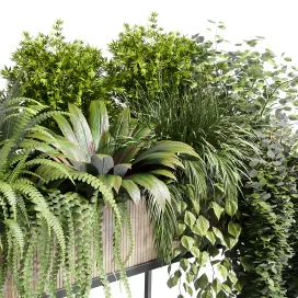 Collection indoor plant stand pot bax wood